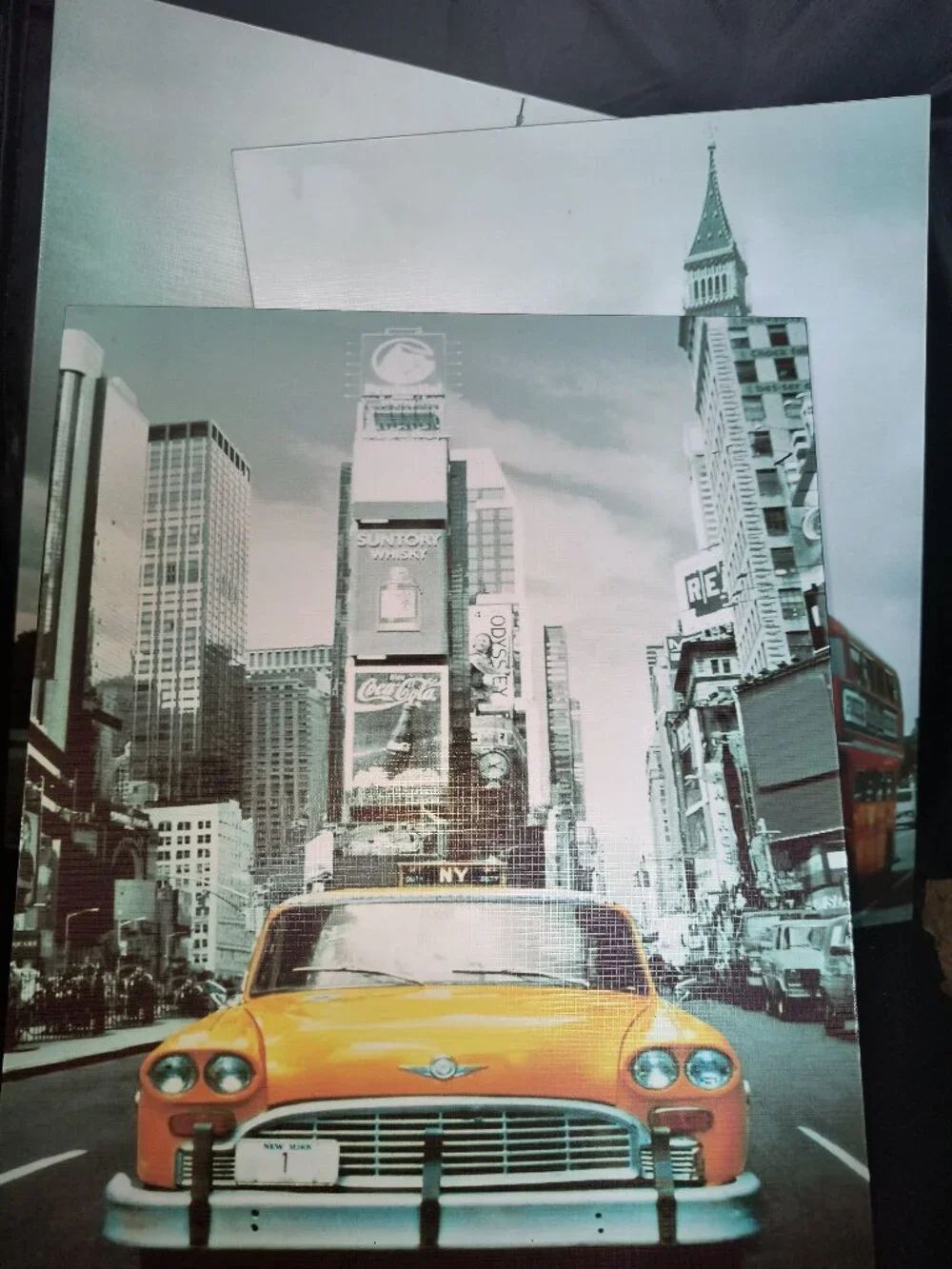 Set Of 3x Canvas CE Vintage Travel Wall Art Lot - New York, London, and Paris!